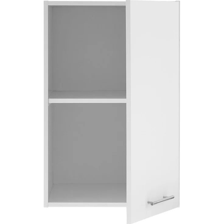 XORA 'PRIMUS' Aufsatzschrank groß, Holznachbildung weiß, 50 x 76 x 68 cm, höhenverstellbare Fachböden – Bild 3