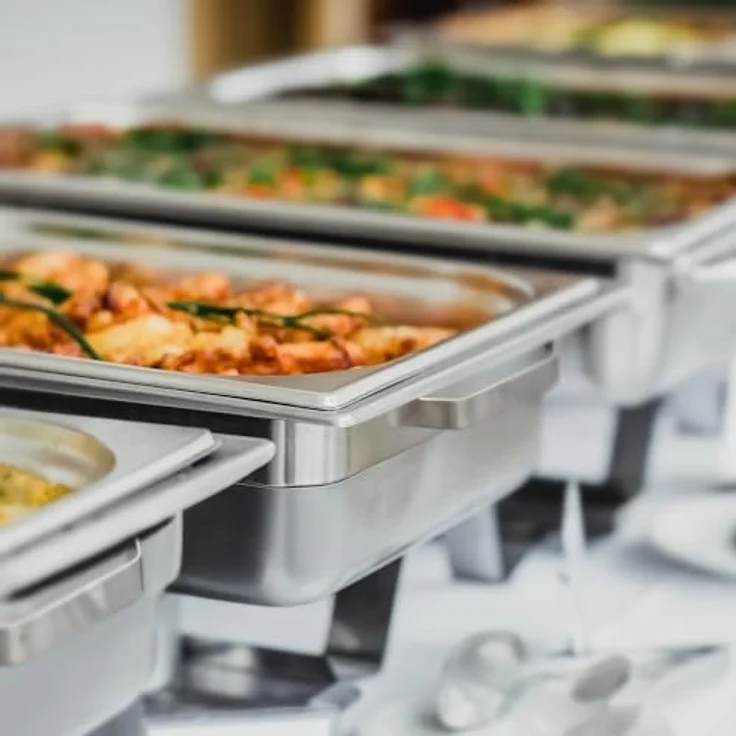 Mahlzeit Speisenwärmer Chafing dish "Lille" mit 1x 1/1 GN Warmhaltebehälter – Bild 3
