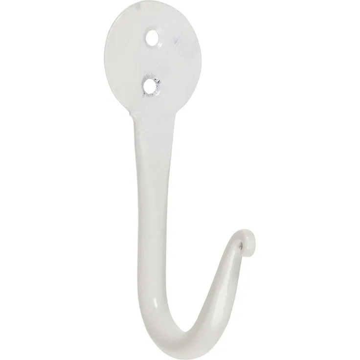 Wandhaken Kleiderhaken Handtuchhaken Metall Weiß Vintage Ib Laursen 0535-11