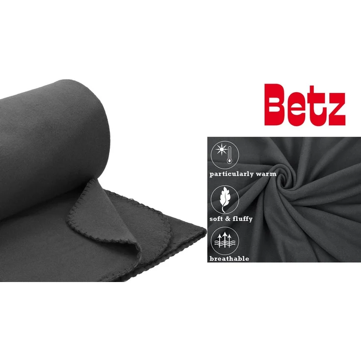Wohndecke 3 Stück Fleecedecke Kuscheldecke Sofadecke Größe 130x170 cm, Betz, Qualität 180 g/m² – Bild 4
