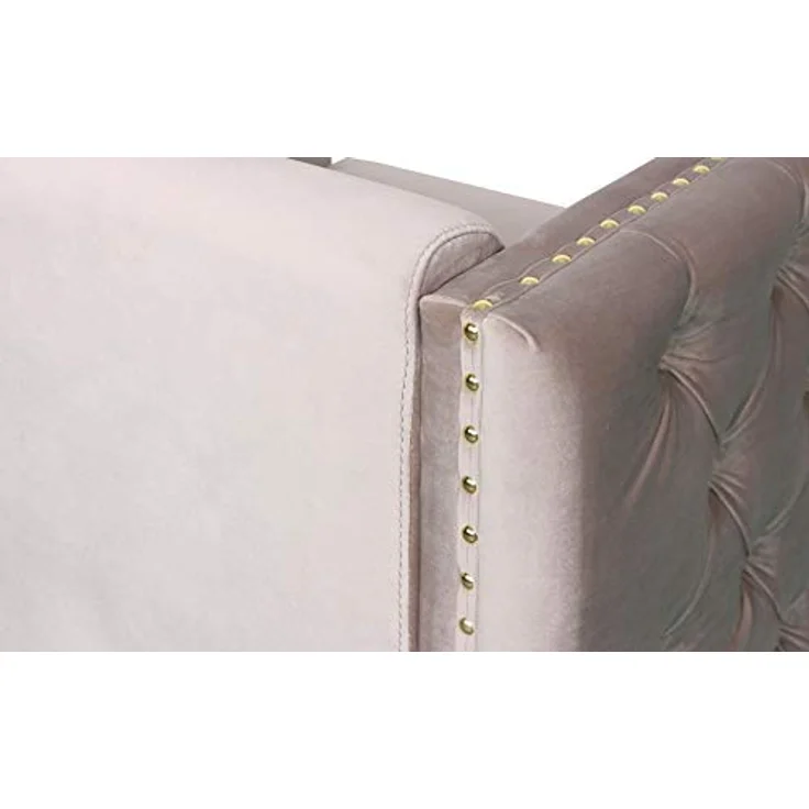 Menzzo Joshua Sessel mit Samtbezug Taupe – Bild 5