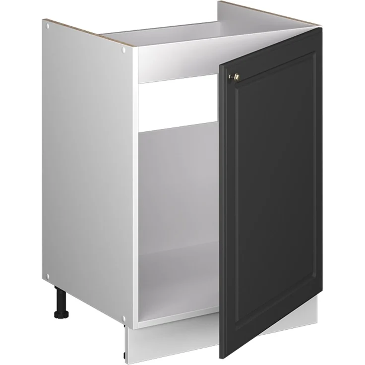 Spülenunterschrank Fame-Line Anthrazit-Gold Landhaus/Weiß 60 cm Vicco – Bild 6