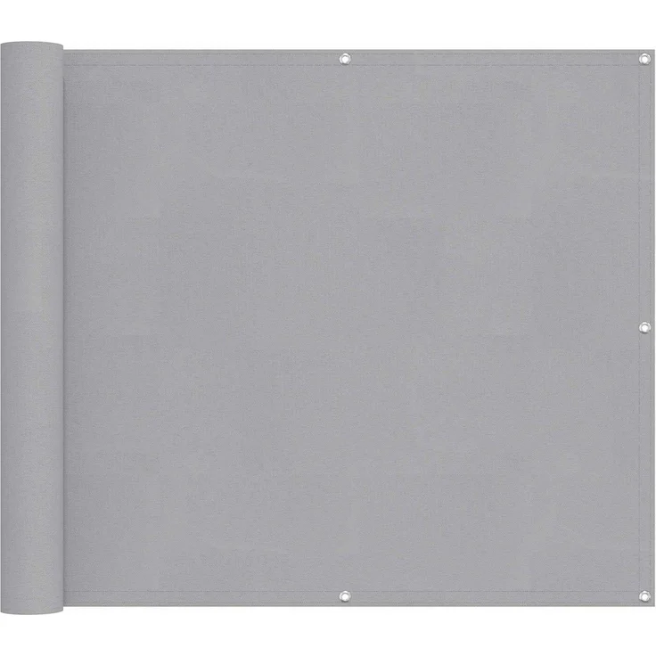 vidaXL Balkonsichtschutz Hellgrau 100 x 300 cm Oxford-Stoff 42030545 – Bild 1
