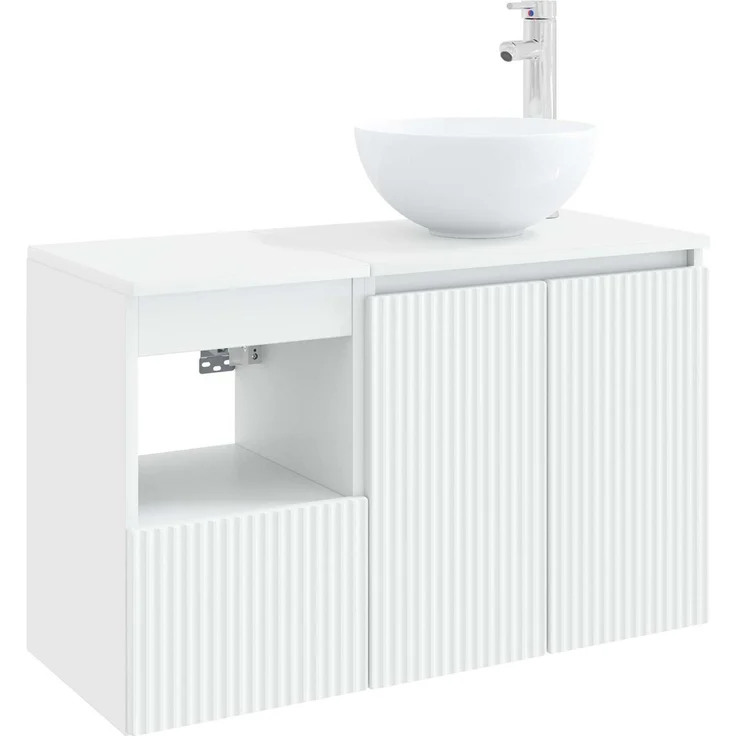 vidaXL Badezimmerschrank-Set 2 stk. Weiß 79,5 x 41 x 80 cm 3404034 – Bild 2