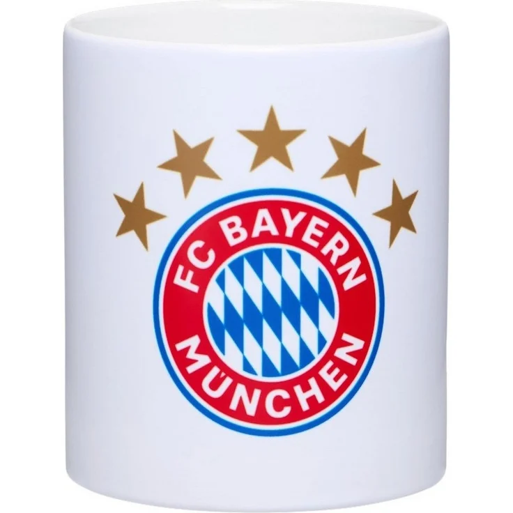 FC Bayern München Tasse FC Bayern Tasse 5 Sterne Logo Weiß, Keramik – Bild 2