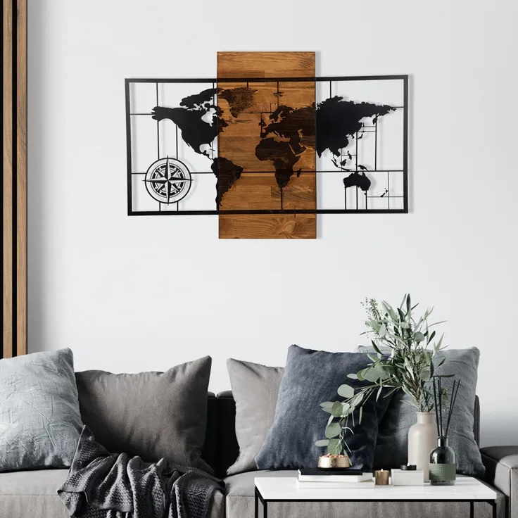 Wallity Wanddekoobjekt 100% METAL (Thickness: 1,2 mm) 85 x 58 cm Z1744