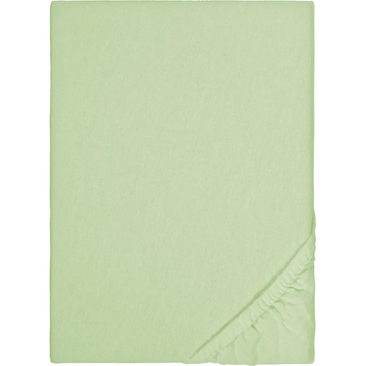 biberna Feinbiber-Spannbetttuch 0002744, pistaziengrün, 1x 140x200 cm - 160x200 cm – Bild 5