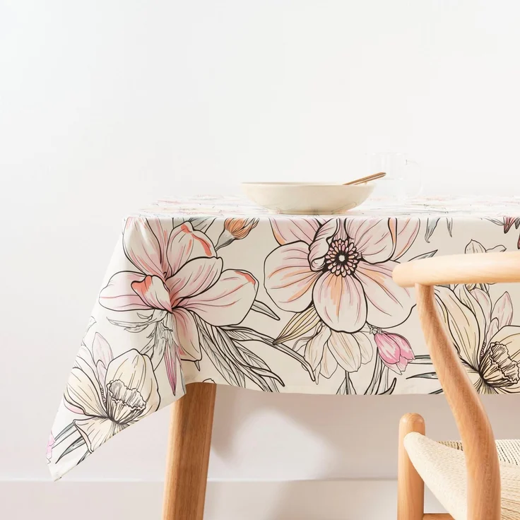 Belum Tischdecke mit Fleckenabweisend, Größe 200x155 cm, extraweich, Mehrfarbig, Stoff, 100% Bio-Baumwolle, Modell 0120-326 – Bild 1