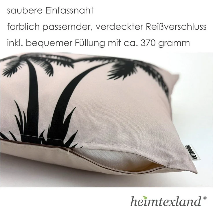 heimtexland Dekokissen Outdoorkissen Garten Deko Outdoor Kissen Maritim, schmutz- und wasserabweisend – Bild 3
