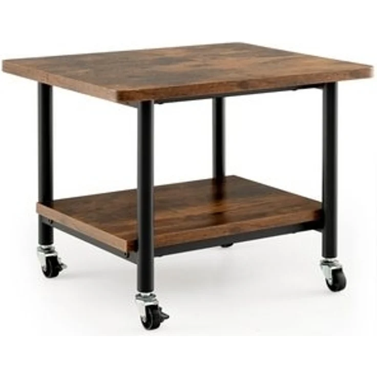 COSTWAY Druckertisch, mit 2 Ebenen & 4 Rollen, bis 35 kg, 49x40x38cm – Bild 6