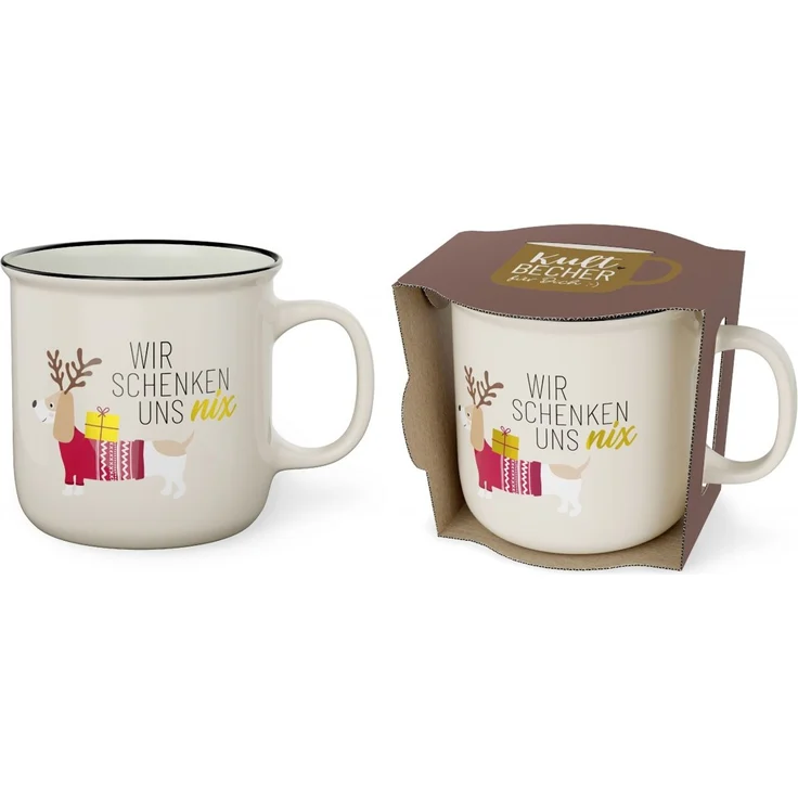 Kult-Becher Kaffeetasse Tasse 0,25l Geschenk Weihnachten la vida Dackel 9041621