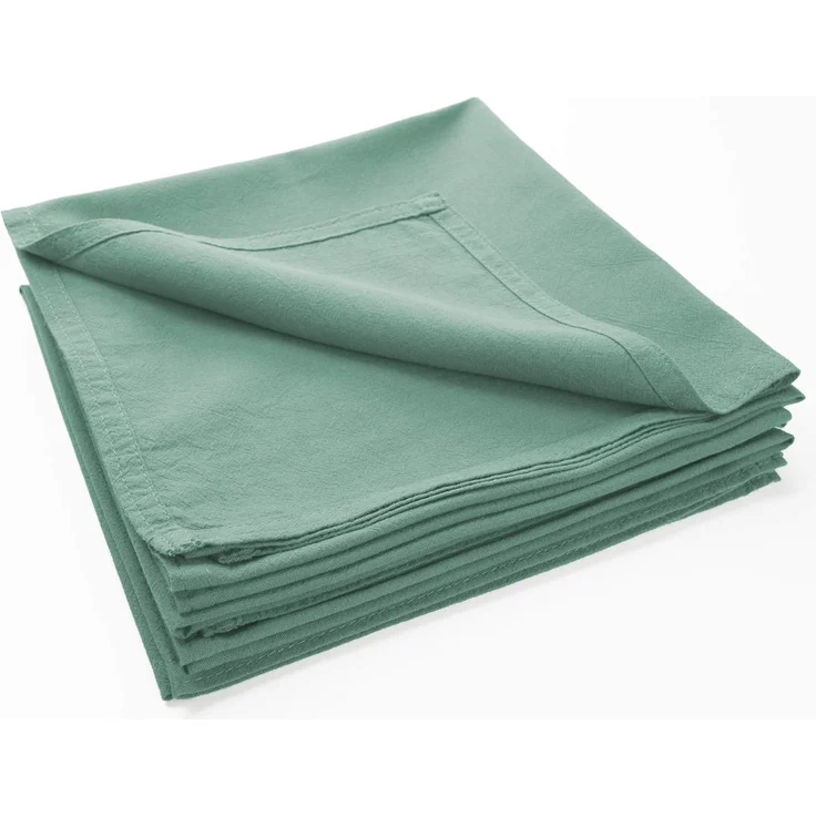 jilda-tex Stoffserviette Serviette 6er Set - Renforce - 100% Bio-Baumwolle, 42x42 cm Bio Baumwolle unifarben Renforce 6er Set