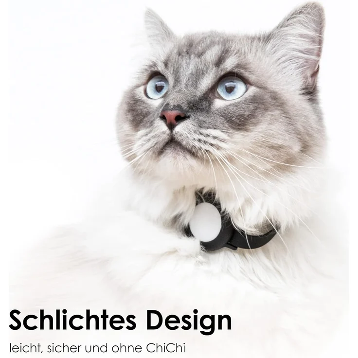 LucyBalu Katzen-Halsband NEMO für den AirTag als Katzentracker, Silikon, Sicherheitsverschluss – Bild 5