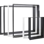 Natural Goods Berlin Tischkufen Rechteck Metall Tischgestell stabil Tischbeine alle Größen Möbelkufen Esstisch, Schreibtisch, Couchtisch, Bank einfache Montage Außenbereich (50 * 72cm, Weiß)