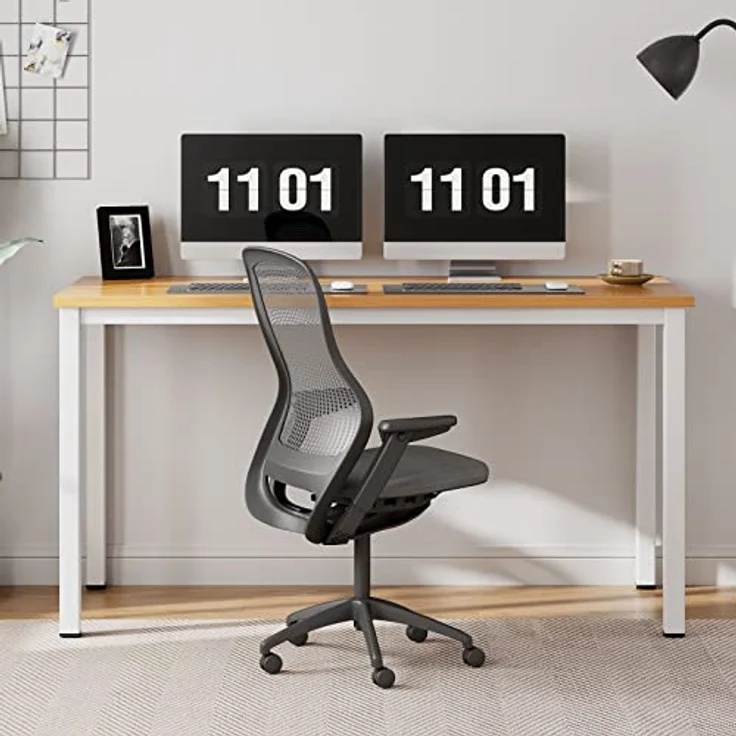 SogesHome Schreibtisch Computertisch 100 x 60 x 75 cm PC Schreibtisch Büro Schreibtisch Workstation für Home Office Schreibtisch Esstisch Konferenztisch – Bild 7