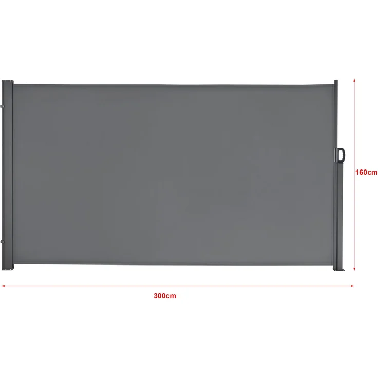 Seitenmarkise Mulhacén 160x300 cm Mittelgrau pro. tec – Bild 3