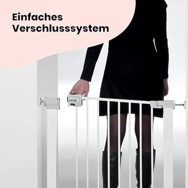 Safety 1st - Secure Tech Einfach Schließen Metal Gate White (Versand aus UK) – Bild 3