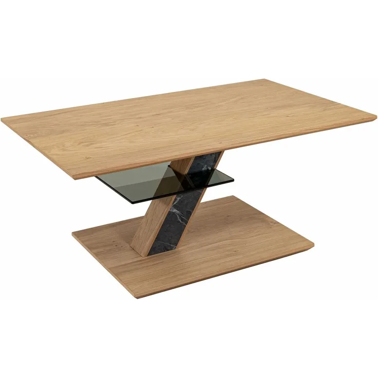 Couchtisch höhenverstellbar Cody 100x47x60 Massivholzfurnier Wildeiche
