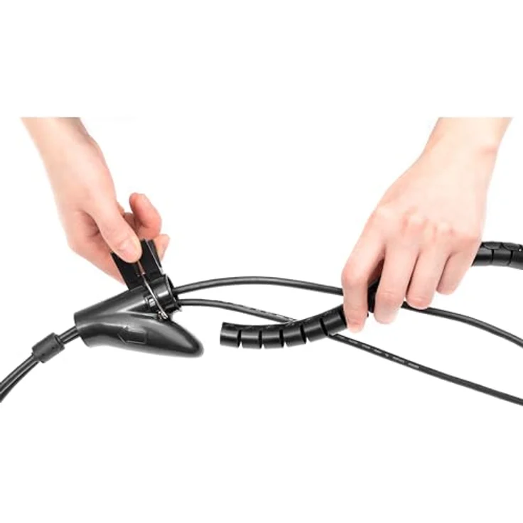 DIGITUS Flexibler Kabelspiralschlauch mit Einzugshilfe 5m – Bild 4
