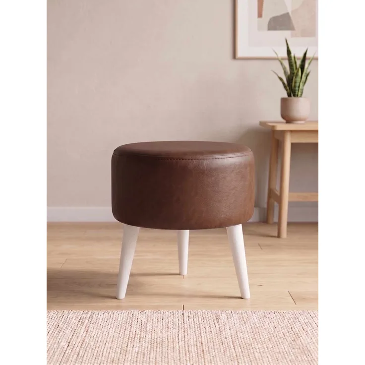 Hanah Home 'Az-Ovl-01-Byz - Brown' Pouffe, Braun, 40 x 42 x 40 cm
