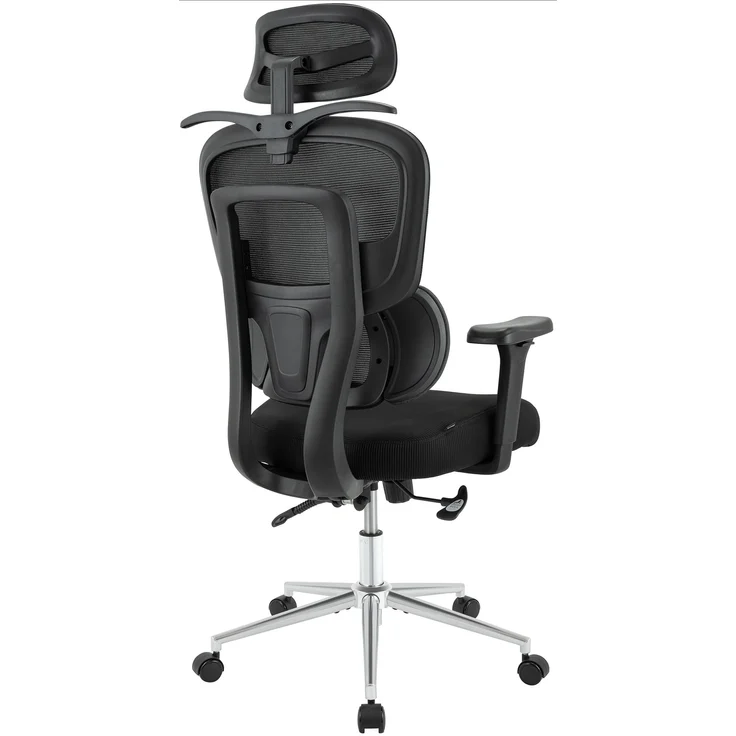 CLP Bürostuhl Lothenda ergonomisch 3D-Armlehnen Lordosenstütze höhenverstellbar,schwarz – Bild 7