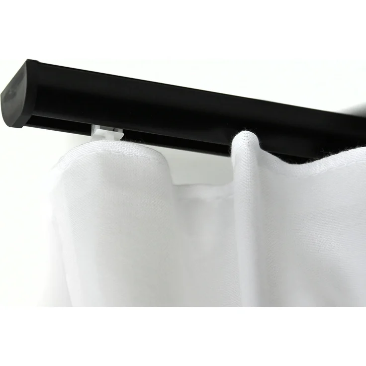 Deco-Raum® Gardinenschiene Innenlauf Round | Länge: 340cm | Material: Aluminium | Farbe: Schwarz – Bild 6