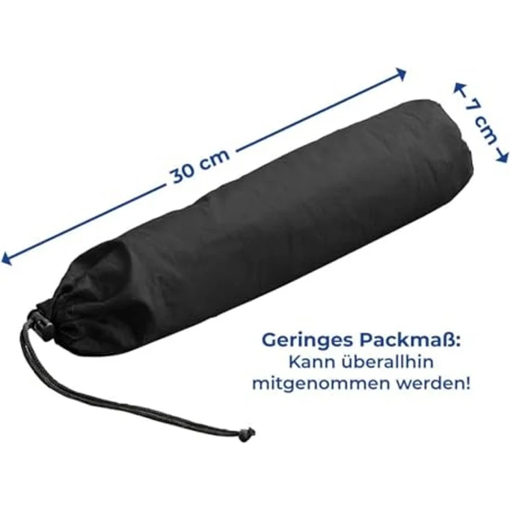 HAC24 Reisekissen Outdoor Sitzkissen Camping Kissen Sitzunterlage Stadionkissen, 1-tlg, Schwarz selbstaufblasend 37x28,5 cm – Bild 3