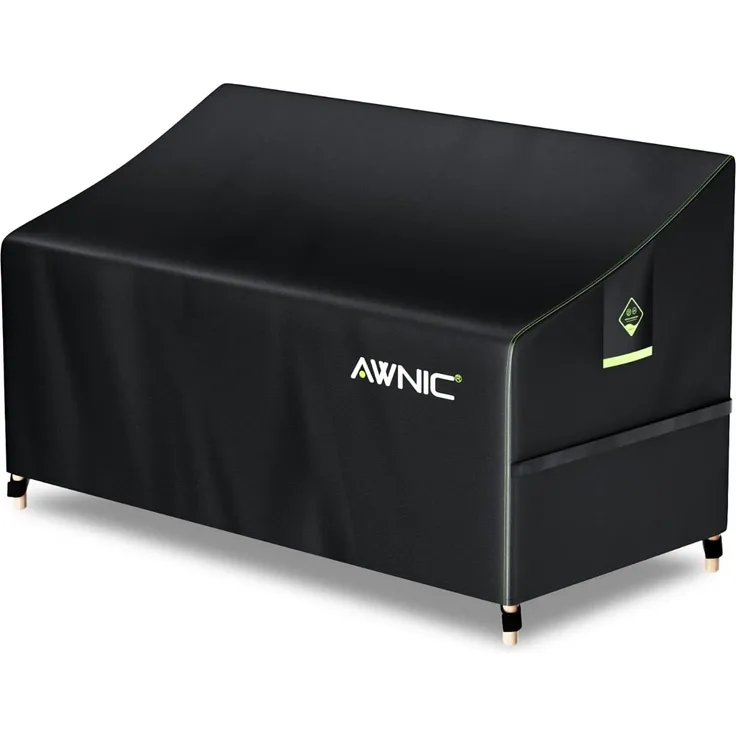 Awnic Gartenbank Abdeckung Hülle für Schutzhülle Abdeckplane Gartenbank Wasserdicht 420D Polyester 3 Sitzer 160X70X60/88cm