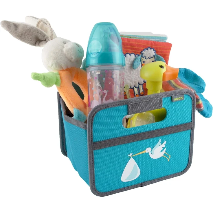 Meori - Faltbox Mini Aufbewahrungsbox Klappbox Storch A100317 – Bild 1