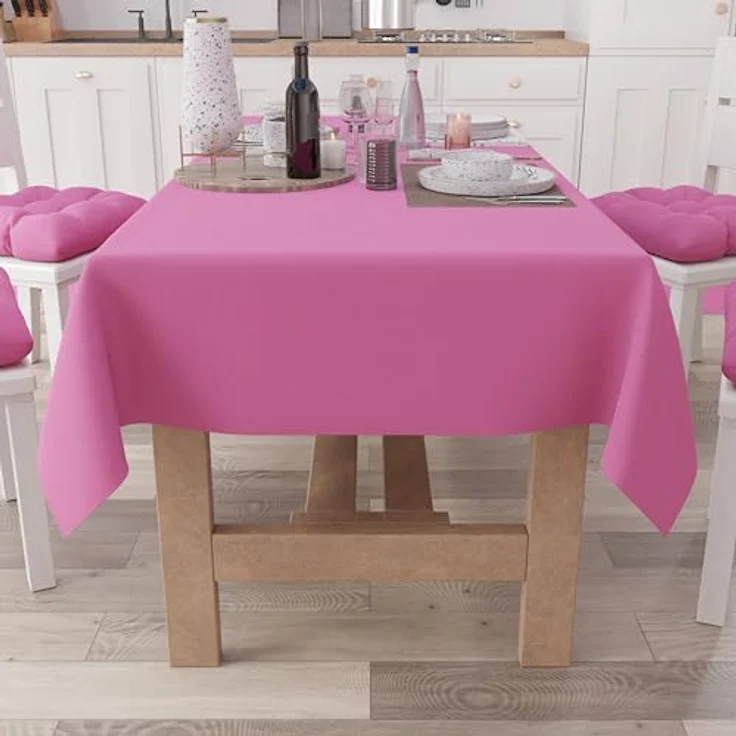 Petti Artigiani Italiani - Tischdecke, Küchentischdecke aus Baumwolle, einfarbig, Fuchsia X15 Plätze (140 x 300 cm) – Bild 2