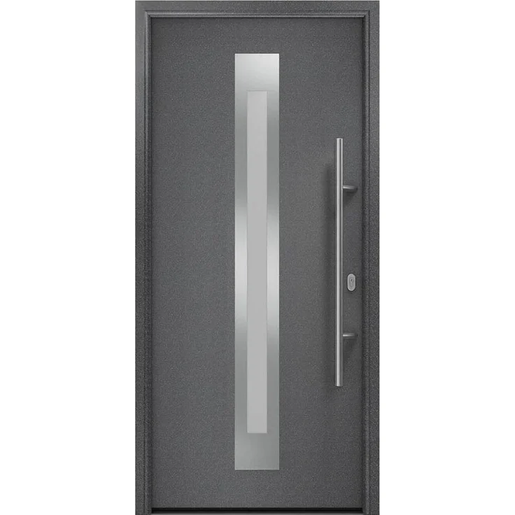Hörmann Ecostar Haustür "ISOPRO IP 770S", anthrazit metallic (CH 703), 110 x 210 cm (B x H),DIN Rechts – Bild 1