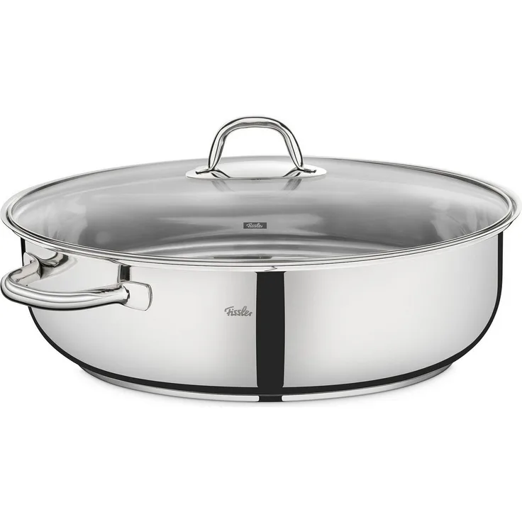 Fissler Bräter Edelstahlbräter 18/10, Bräter, Ø 38 cm, Induktionsgeeignet
