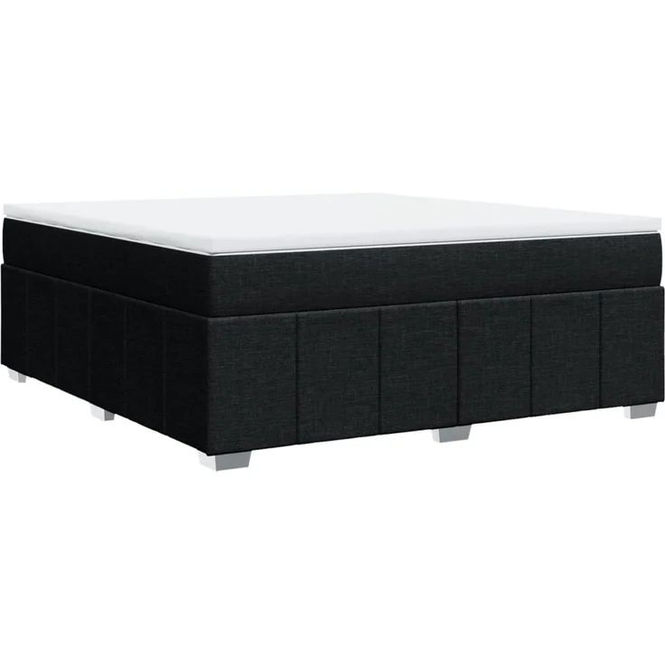vidaXL Boxspringbett mit Matratze Schwarz 180x200 cm Stoff 3285493 – Bild 9