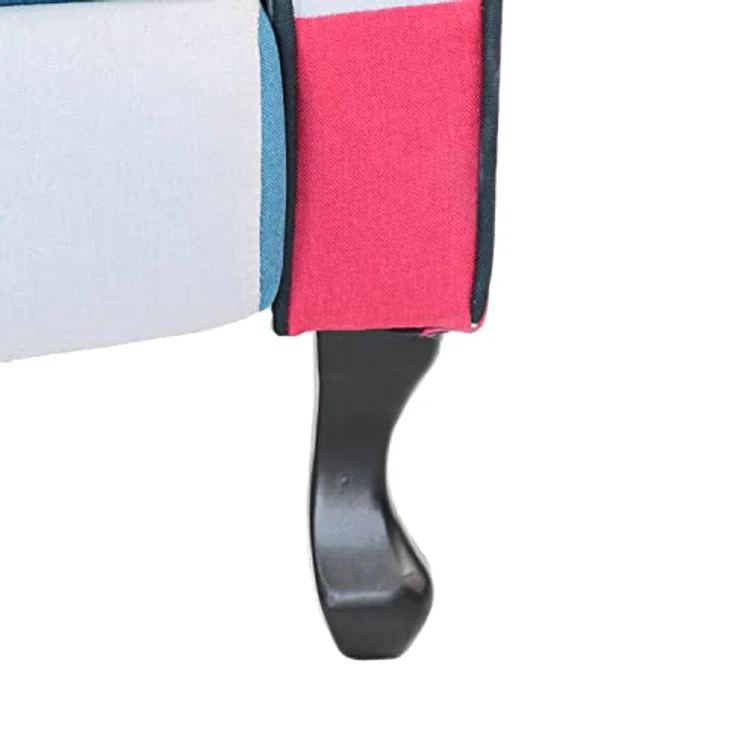 BRIGROS La voglia di fare WeHome – Relaxsessel mit ergonomischer Sitzfläche aus Stoff, Bettsessel, verstellbare Rückenlehne, für Wohnzimmer, Wohnzimmer und Büro (Patchwork, Patchwork) – Bild 8