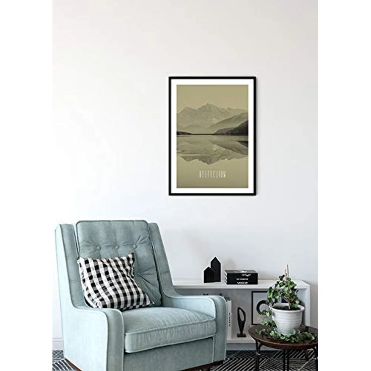 Komar Wandbild | Word Lake Reflection Sand | Poster 50 x 70 cm, Fotopapier, seidenmatte Oberfläche, lichtbeständig, ohne Rahmen – Bild 4