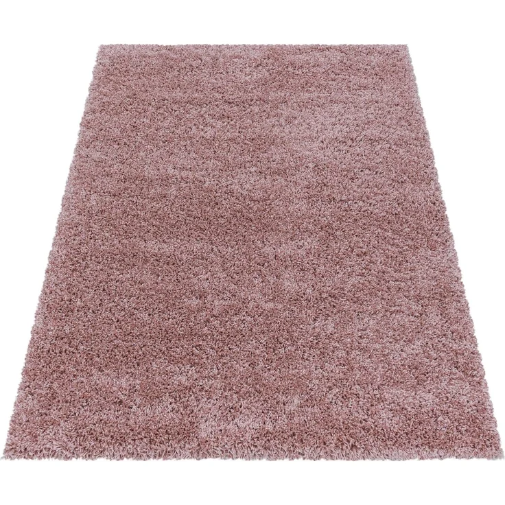 Carpetsale24 Shaggy Hochflor Teppich Wohnzimmer 250x350 (240x340 cm) Rosa - Modern Flauschiger Teppich Extra Weich, Pflegeleicht und Einfarbig - Teppich für Schlafzimmer, Esszimmer und Küche – Bild 2
