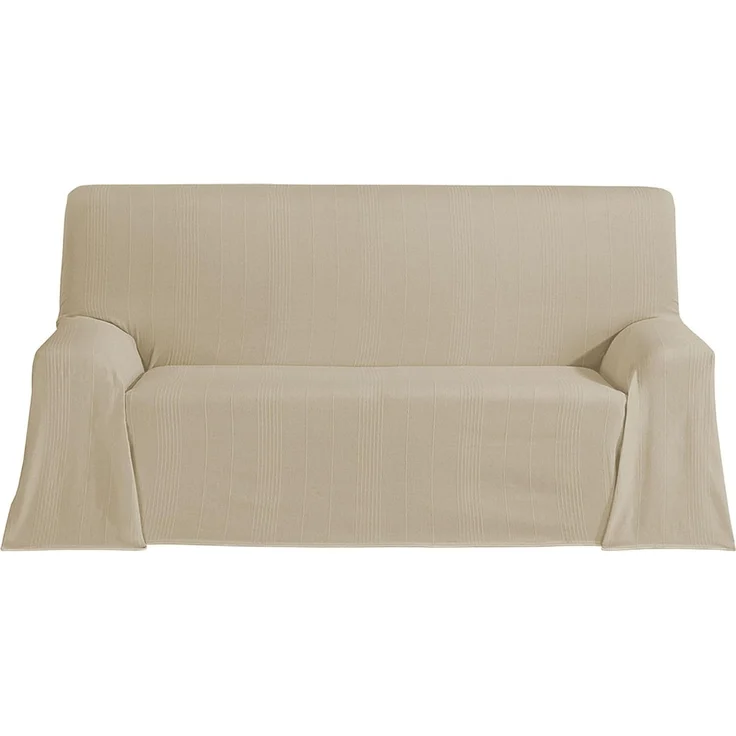 ECOMMERC3 Mehrzweck-Tagesdecke, Größe 130x180 cm, für Sofa oder Bett, Mehrzweck-Tagesdecke, Beige, dekorativer Überwurf für Sofa, Bett, Sofaüberwurf oder Bett, leicht und elegant