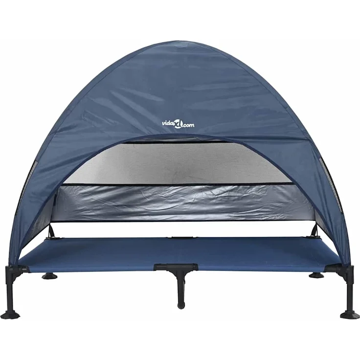 vidaXL Hochgelegtes Hundebett Marineblau 127 x 81 x 108 cm 42008223 – Bild 3