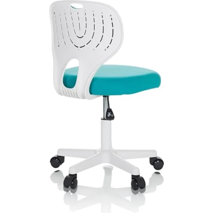 hjh OFFICE Kinder Schreibtischstuhl KIDDY TOP W Kinderbürostuhl Stoff Drehstuhl, mitwachsend, Blau, 736426 – Bild 7