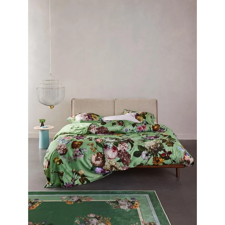 Essenza Bettwäsche Fleur Quiet Green Baumwollsatin, 155x220 cm – Bild 2