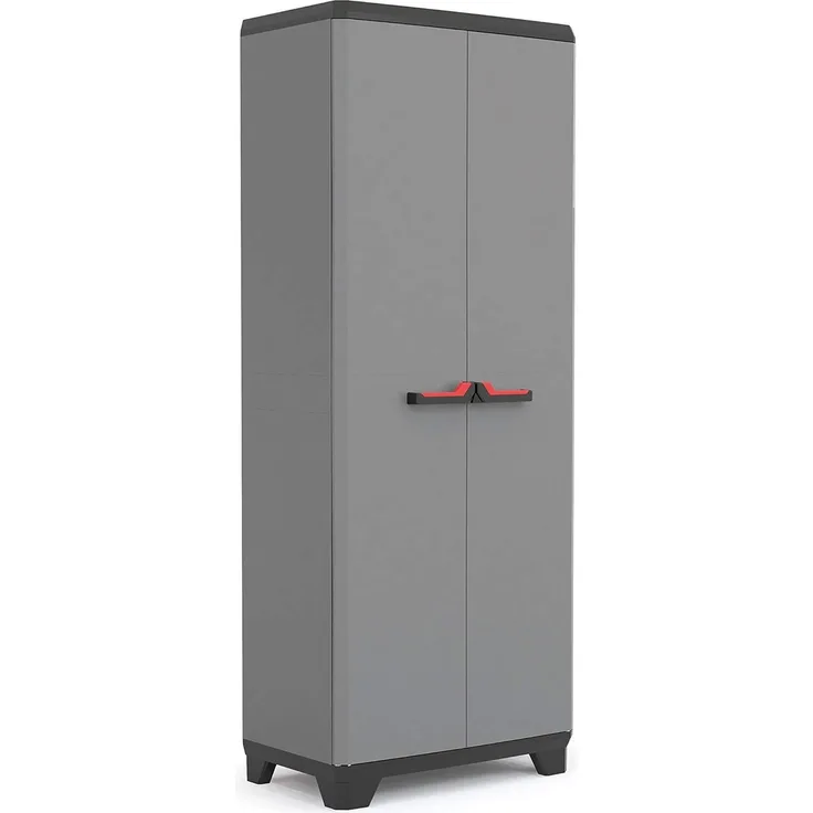 Keter Lagerschrank mit Regalböden Stilo Grau und Schwarz 173 cm