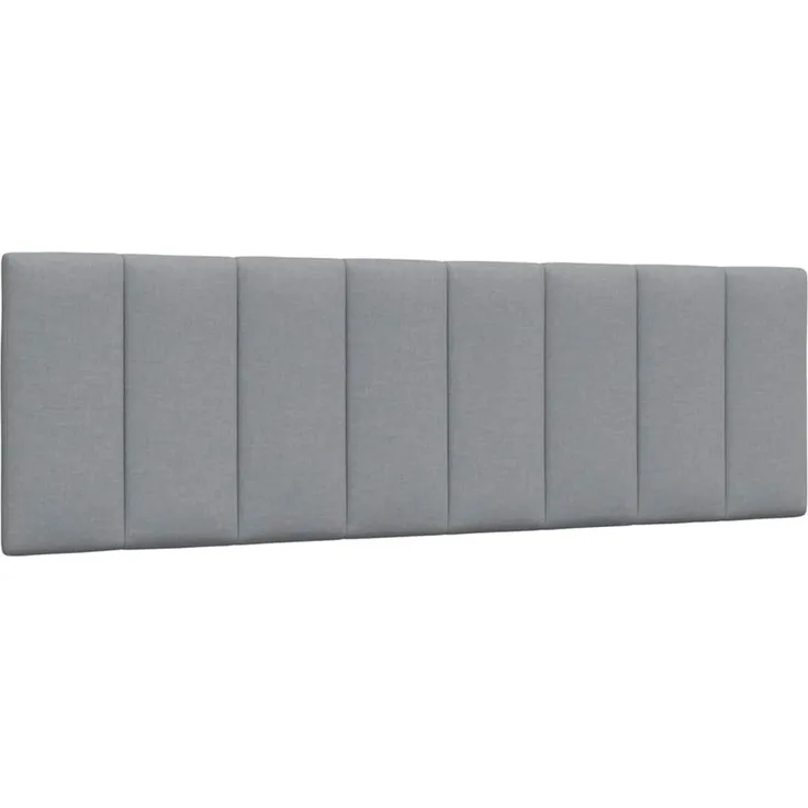 vidaXL Kopfteil-Kissen "Hanko" Hellgrau 160 cm Stoff Grau