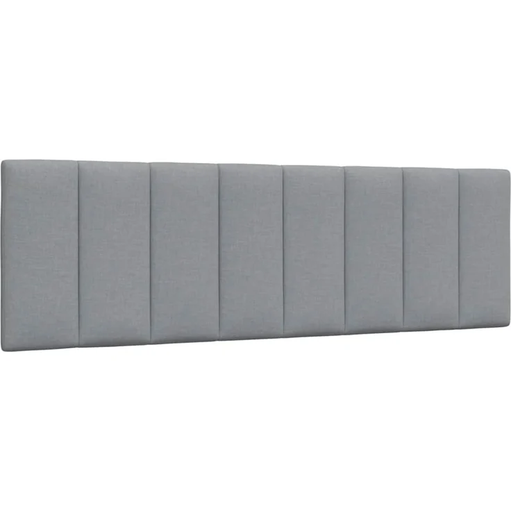 vidaXL Kopfteil-Kissen "Hanko" Hellgrau 160 cm Stoff Grau – Bild 1