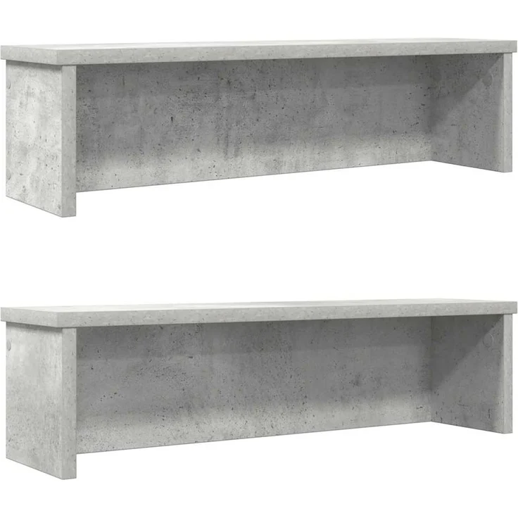 vidaXL Küchenregale Stapelbar 2 Stk. Betongrau 60x15x16 cm 860506 – Bild 1