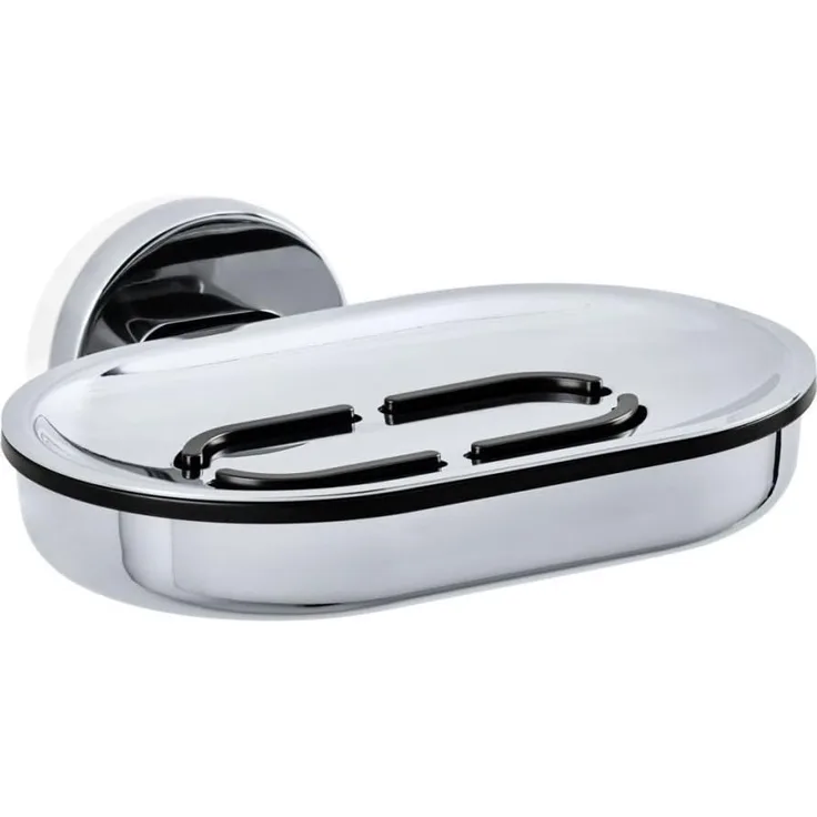 Blomus Areo Seifenschale, Seifenablage, Edelstahl Poliert / Kunststoff, L 14. 5 cm, 68911
