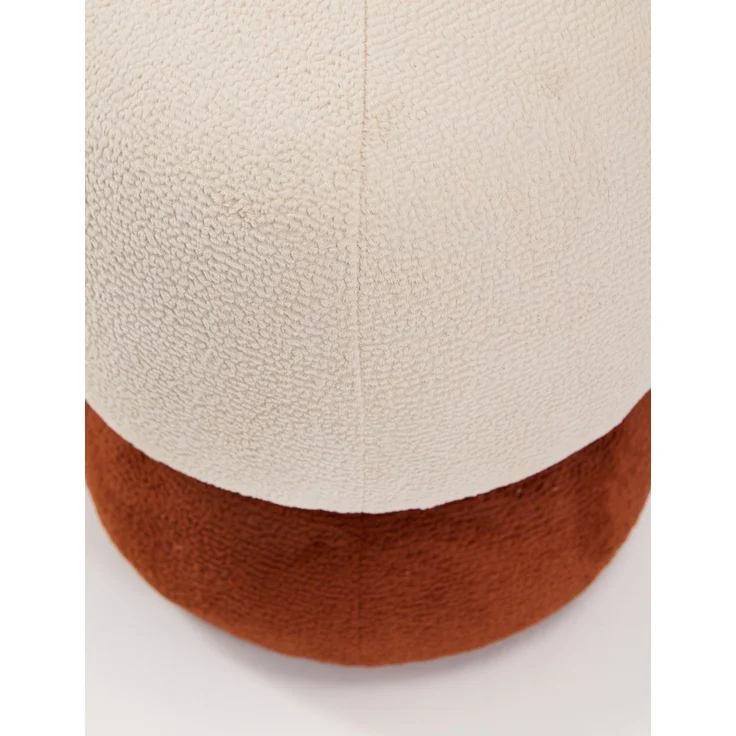 Skye Decor 'Coco - Cream, Orange' Pouf, Creme / Orange, 33 x 43 x 38 cm – Bild 6