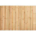 5five Simply Smart Badematte, Bambusmatte zum Aufrollen, Bambus, Braun, 40x60 cm, 174507