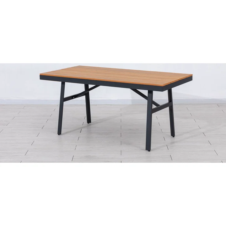 Gardissimo 'Nabari' Dining-Ecklounge mit Ecksofa, Bank & Tisch, Aluminium, Braun, Links – Bild 4