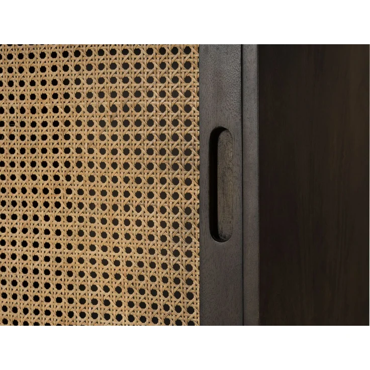 Highboard Mango 110 x 40 x 150 dunkelgrau lackiert VALENCIA #210 – Bild 4