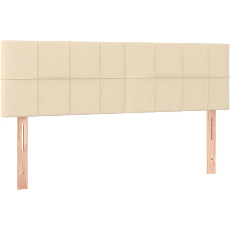 vidaXL Kopfteile 2 Stk. Creme 72 x 5 x 78/88 cm Stoff 346051 – Bild 2